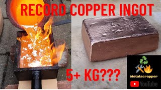 Record copper ingot - Devil Forge - Copper melt - ASMR