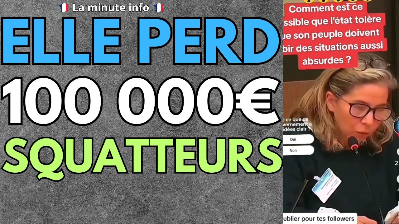 ELLE PERD 100 000 EUROS A CAUSE DU SQUAT , ET UNE AUTRE PERD 130 000 ...