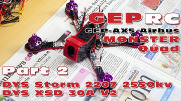 GEPRC AX5 Airbus MONSTER Quad ! Part 2: DYS Storm 2207