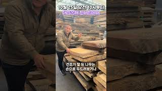 10월 25일, 26일에 원자재 경매와 라이브 경매를 진행합니다. #shorts #우드슬랩 #경매 #대양목재 #원목