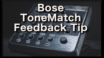 How to eliminate feedback on the Bose T4S and T8S mixer