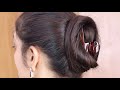 Clutcher hairstyle for ladies  clutcher hairstyle for long hair  simple juda hairstyle