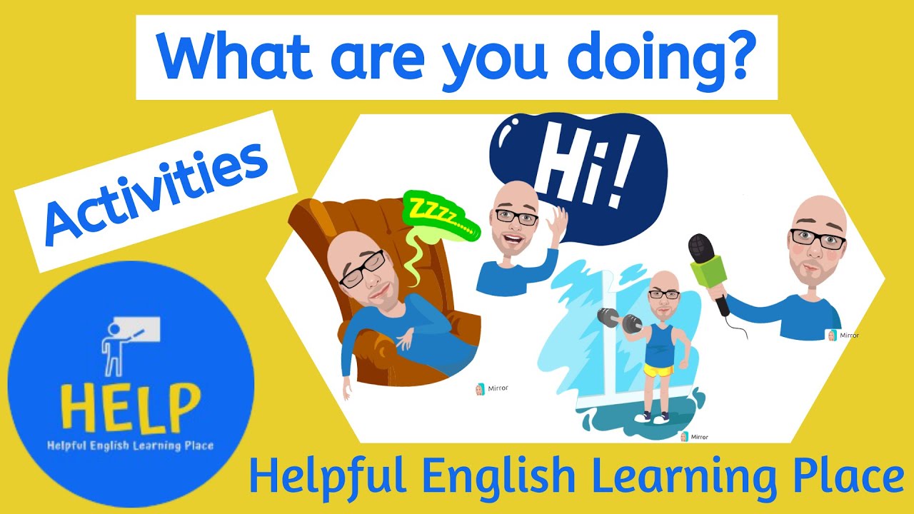 ESL Daily Activities - Present Continuous / Progressive Questions and Answers: 1st and 3rd Person