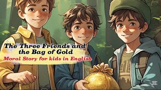 The Three Friends and the Bag of Gold | Moral Story for kids in English | Bedtime Wonderworld