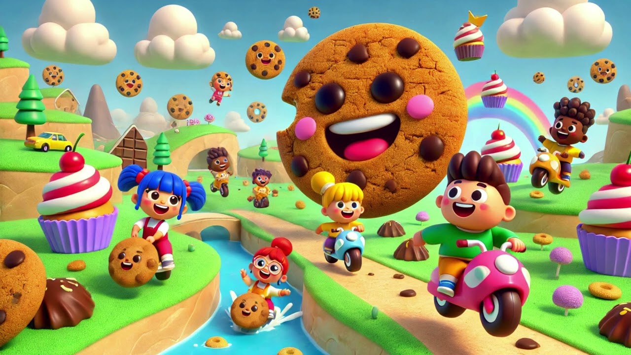 🎶🍪 The Cookie Crunching Song 🎤✨ | Munch, Crunch & Sing Along |Nursery Rhymes & Kids Songs