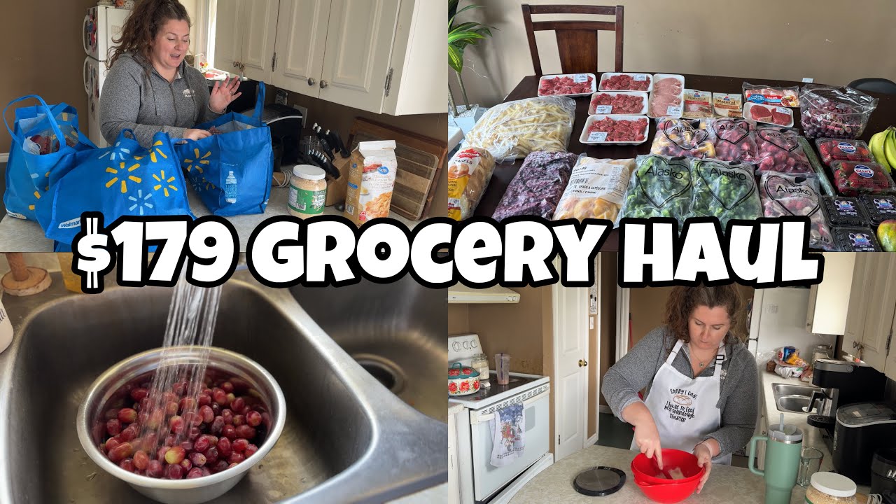 $179 healthy Canadian grocery haul, losing weight, homemaker vlog