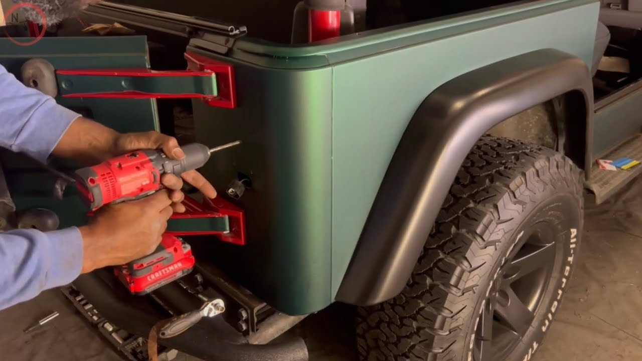 How to install Jeep Wrangler TJ new taillight - YouTube