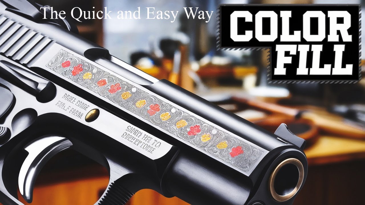 Color Fill The Engraving on Your Firearms The Quick and Easy Way - YouTube