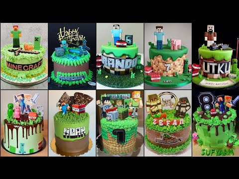 Latest Minecraft Cake Decoration Ideas 2022/Minecraft Theme Cake/Minecraft Birthday Cake #minecraft