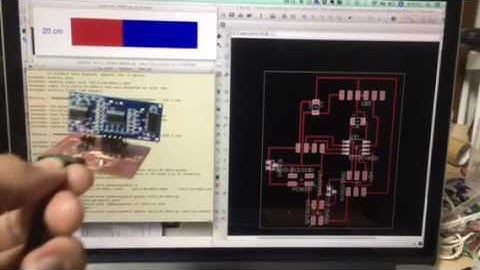 Distance sensor with ATTiny 45 FabAcademy 2016