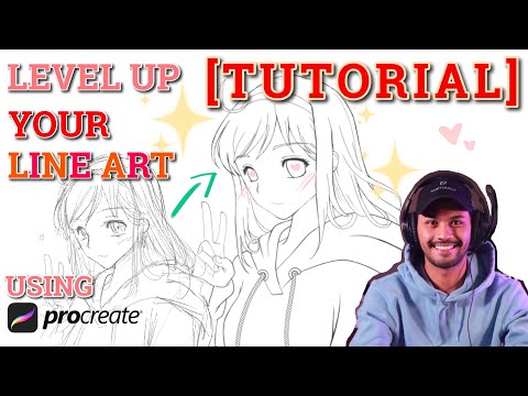 TUTORIAL How To Draw Smooth line art using PROCREATE tips and trick