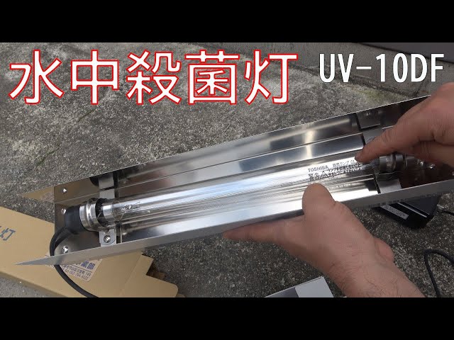 新品【コトブキUV殺菌灯】ultra V10 水量600L対応 グリーンウォーターを透明にする水中殺菌灯 UV-10DF - YouTube