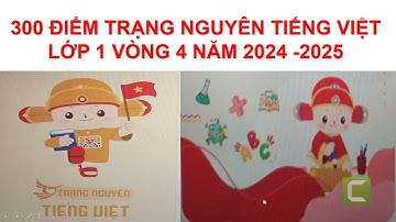 HƯỚNG DẪN GIẢI TRẠNG NGUYÊN TIẾNG VIỆT LỚP 1 VÒNG 4 ĐẠT 300 ĐIỂM NĂM HỌC 2024- 2025