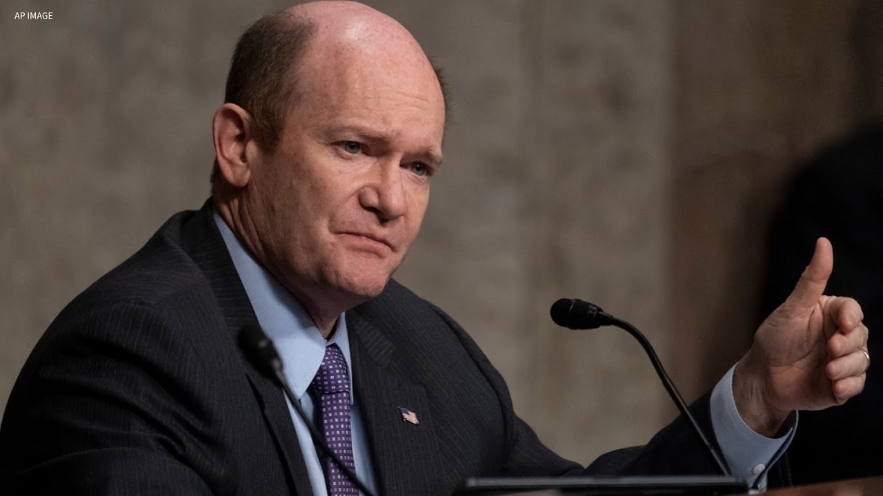Delaware Senator Chris Coons reacts to news Biden is dropping out of ...
