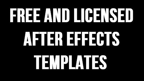 How to get free and licensed After Effects templates from VideoHive