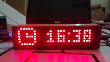 Dotmatrix max7219 live weather clock with nodemcu