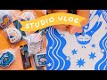 a week in my life type studio vlog ★ new stickers, test prints & sketchbook love!