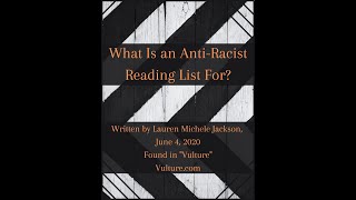 Read Out Loud Articles, episode 2: What is an Anti-Racist Reading List For