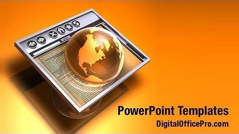 Browsing Internet PowerPoint Template Backgrounds - DigitalOfficePro #04633W
