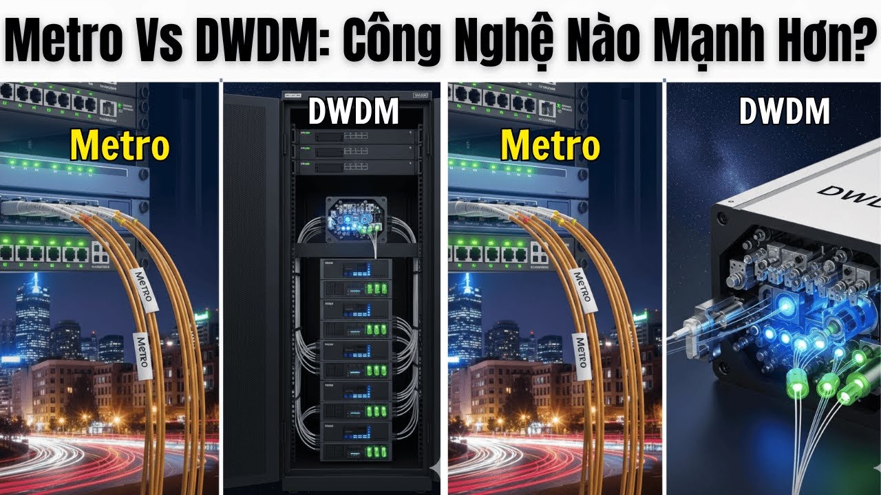 Metro Ethernet vs DWDM: Công Nghệ Truyền Dẫn Nào Thật Sự Mạnh Hơn!