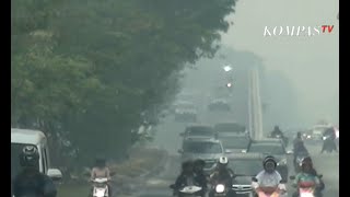 Dampak Kebakaran Lahan Riau, Jarak Pandang 3 Kilometer