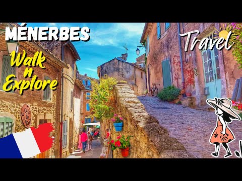 Ménerbes, Most Beautiful Villages in France, Named After Roman Goddess Minerva, 4K Virtual Walk