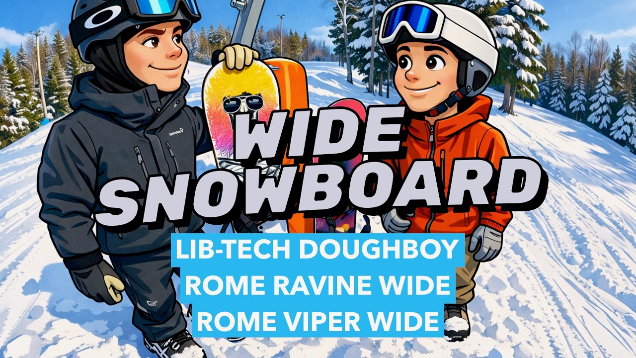 👉 Beste snowboard for store karer? Doughboy 195, Ravine & Viper Wide testet