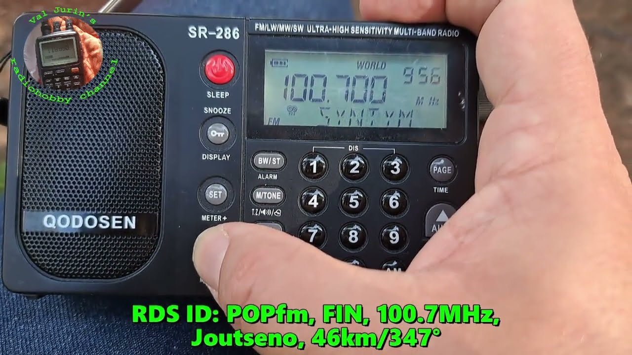 14.08.2025 09:56UTC, [Local], POPfm, FIN, 100.7MHz, 46km