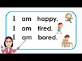 I am sentences  reading lesson for kids  practice reading simple sentences