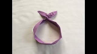 DIY HEADBAND | WIRE HEADBAND | RETRO HEADBAND | ROCKABILLY HEADBAND |  SEWING TUTORIAL