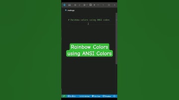 Print RAINBOW Text in Python Using Just 5 Lines! 🌈🐍 #Shorts #coding #python #programminglanguage