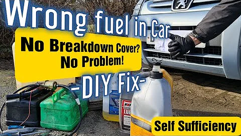 Petrol in diesel car  DIY fix #misfueling #Petrol #diesel  #benzine #diesel #selfsufficiency #carfix