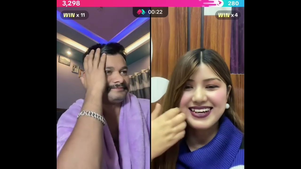 Rooben khadka and chiyawali tiktok live || nepali comedy show