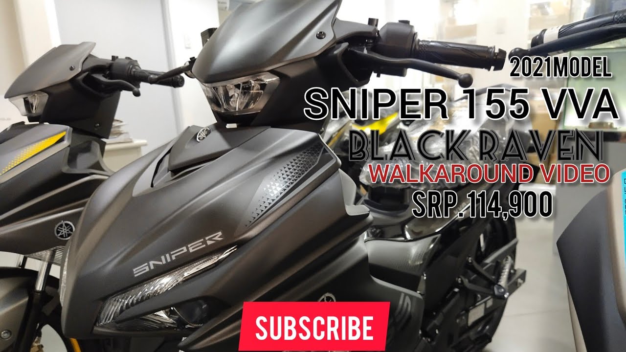 The All New Yamaha Sniper 155 VVA | Black Raven | Walkaround Video ...