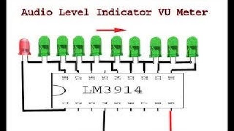 How to make audio level, VU meter using LM3914 ic