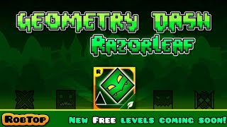 Geometry Dash Razorleaf 100% All Coins 1 ~ 3 Levels