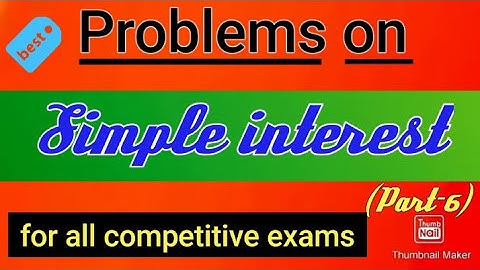 Simple interest #part-6# by G.S.Rama Lakshmi