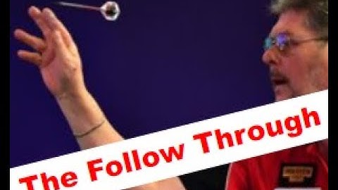 How to throw darts 5# -  The Follow Through & Release of your darts throw.