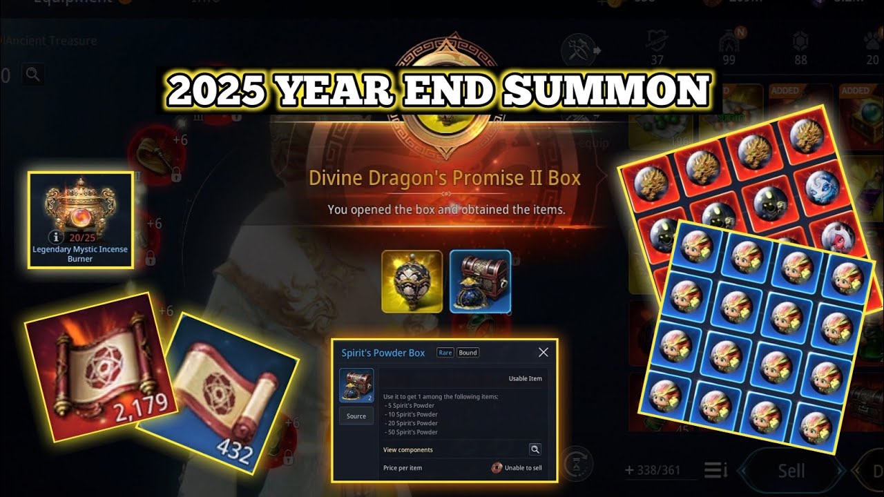 Mir4: 2025 YEAR END 2000 SPIRIT SUMMON & COMBINE | WELCOME 2026