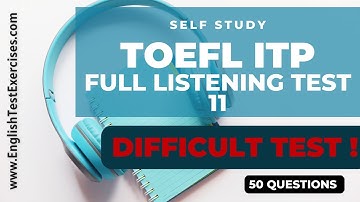 Full TOEFL ITP Listening Test 11 #TOEFL  #TOEFLITP  #TOEFL2025
