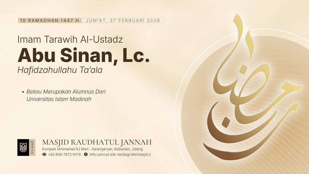 [LIVE] 10. TARAWIH RAMADHAN 1447H | Imam Ustadz Abu Sinan, Lc. Hafidzahullah
