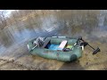 Электромотор для лодки Watersnake SXB54/26 (Venom) Распаковка и тест на воде на автомобильном акуме