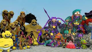NEW ALL MINECRAFT VERITY FAMILY Vs ALL PROTOTYPE POPPY PLAYTIME CHAPTER 5 (Garry's Mod)