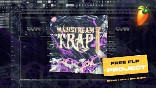 (FREE FLP PROJECT) 💵 MAINSTREAM TRAP - 5 Trap Beats Construction Kits 2021 for FL Studio (nolyrics)