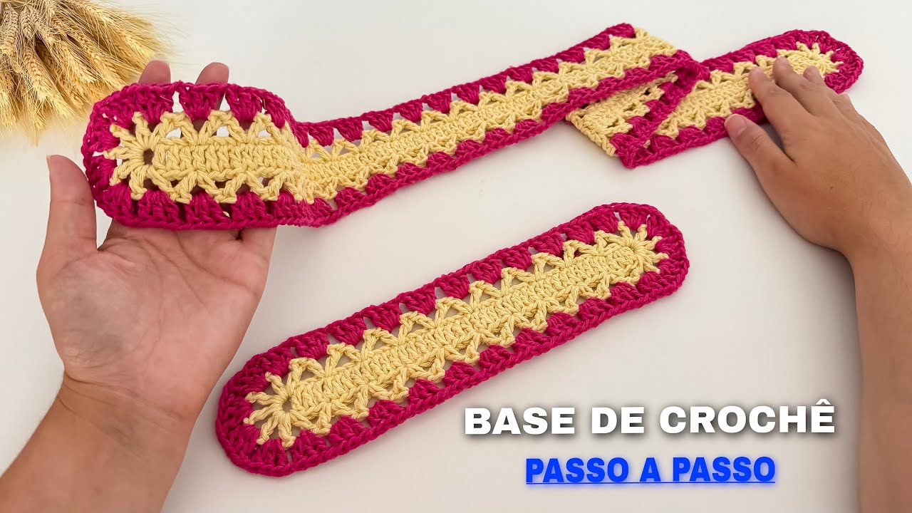 BASE SIMPLES E FÁCIL PARA TAPETES E PASSADEIRAS PASSO A PASSO ￼