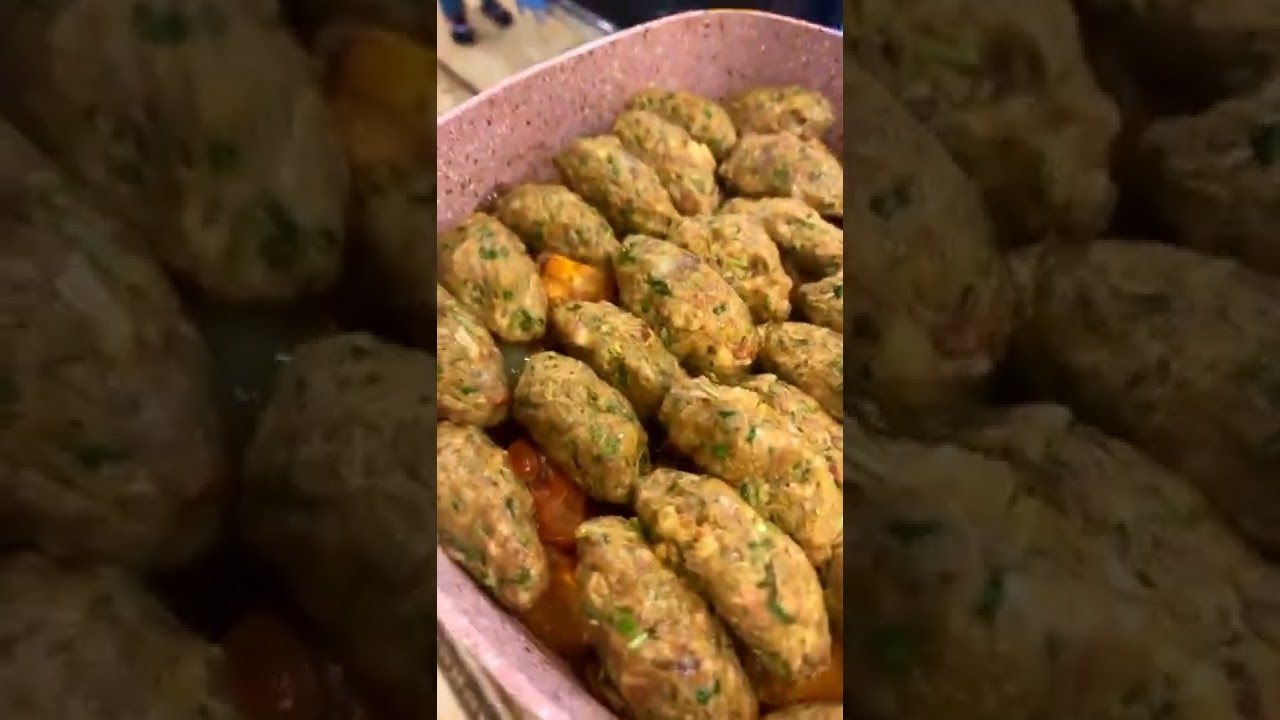 فطاير بالاقماع المحشيه وكفته بالطحينيه