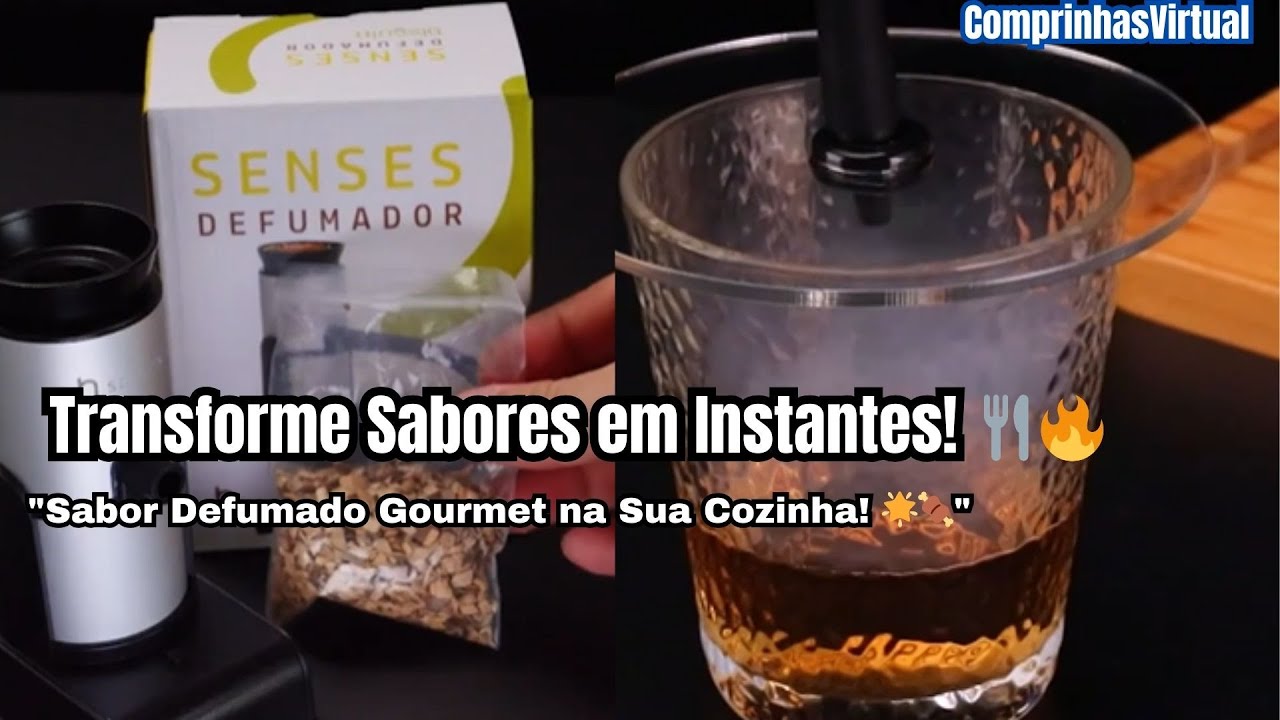 🔥 Transforme seus pratos com o Defumador Portátil de Alimentos! 🍖🍹 