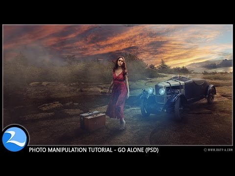 Go Alone Photo Manipulation Photoshop Tutorial [PSD]