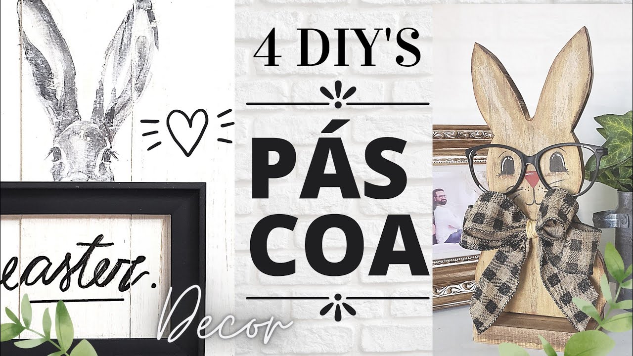 Decoração de Páscoa 2021: ideias fáceis e lindas/ farmhouse decor