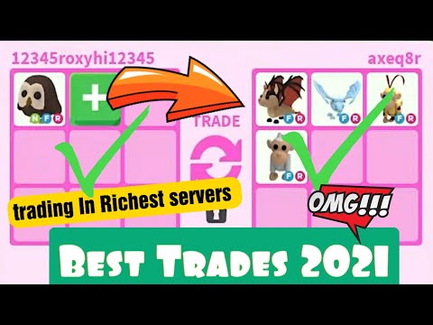 Best Mega Trades 2021 In Richest Adopt Me Trading Servers 